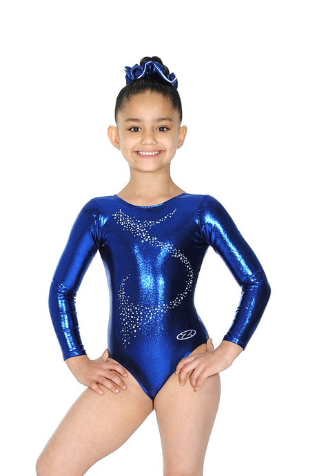 Comet Long Sleeve Shine Gymnastics Leotard Motif 1