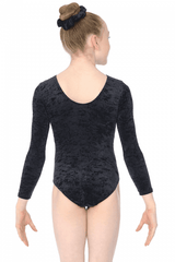 Ramona Long Sleeved Crushed Velour Leotard