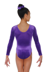 Comet Long Sleeve Smooth Velour Gymnastics Leotard Motif 1