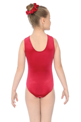 Elegance Sleeveless Smooth Velour Leotard Motif 7