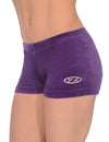 Hipster-Gymnastikshorts aus glattem Velours