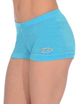 Hipster-Gymnastikshorts aus glattem Velours