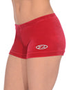 Hipster-Gymnastikshorts aus glattem Velours