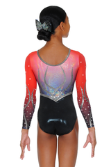 Enchanted Applique & Crystal Long Sleeved Leotard