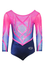 Enchanted Applique & Crystal Long Sleeved Leotard