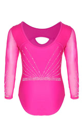 Spotlight Long Sleeved Econyl® Leotard with Premium Crystals