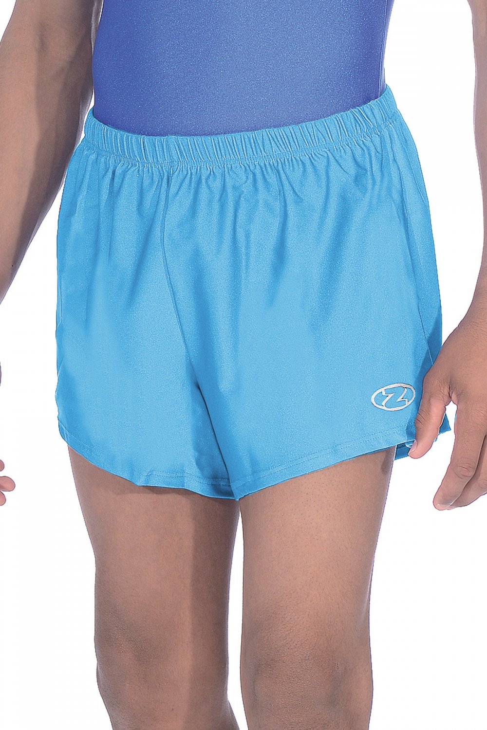 Gymnastik-Shorts aus glänzendem Nylon-Lycra für Jungen/Herren