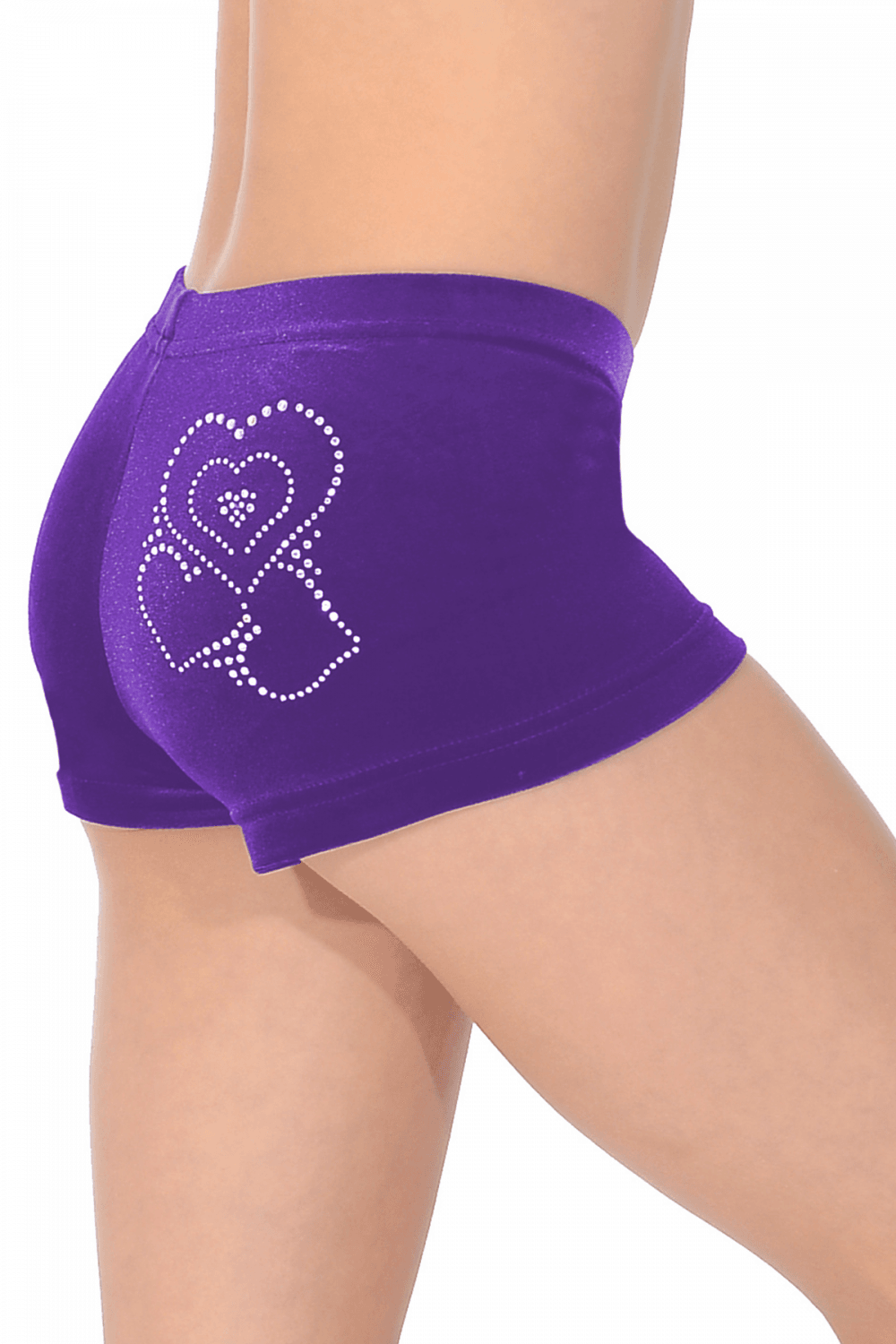 Amour Crystal Motif Hipster Shorties