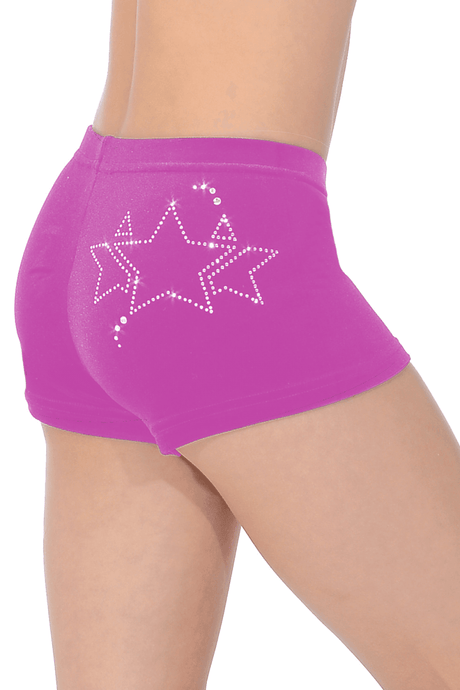 Galaxy Gymnastikshorts mit Sternenkristall-Motiv