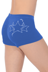 Galaxy Gymnastikshorts mit Sternenkristall-Motiv